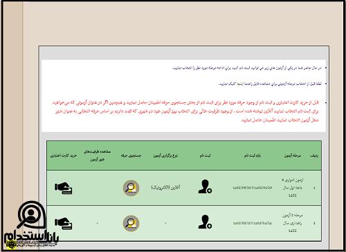 سامانه ثبت نام در آزمون ادواری فنی حرفه ای